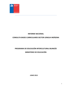 informe nacional consulta bases curriculares sector lengua indígena