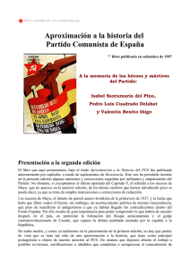 Aproximación a la historia del Partido Comunista de España