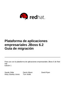 Plataforma de aplicaciones empresariales JBoss 6.2 Guía de