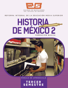 Historia de México 2 - Colegio de Bachilleres del Estado de Sonora
