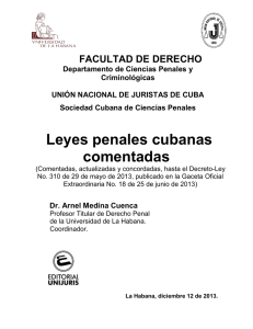LEYES PENALES CUBANAS COMENTADAS
