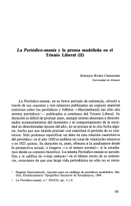 La Periódico-manía y la prensa madrileña en el Trienio