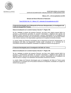 México, D.F., a 23 de septiembre de 2015 Síntesis del Diario Oficial