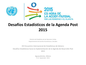 Desafíos Estadísticos de la Agenda Post 2015