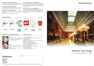 (Catálogo) Sistema Wireless Analógico Serie 100