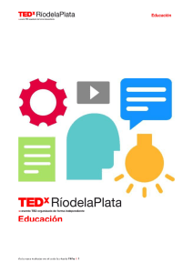 Guía para trabajar en el aula la charla TEDx | 1