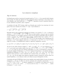 Los números complejos - Instituto de Matemáticas | UNAM