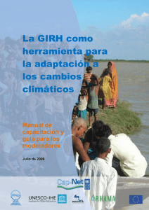 La GIRH como herramienta para la adaptación a los cambios