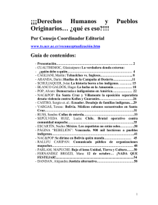 ¡¡¡Derechos Humanos y Pueblos Originarios… ¿qué es eso?!!!