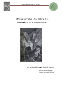"Los caminos ibéricos y la batalla de Baécula". III Congreso Virtual