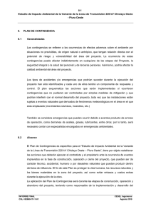 8.0 Plan de Contingencia - Ministerio de Energía y Minas