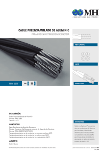 cable preensamblado de aluminio