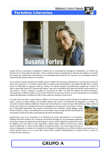 Susana Fortes: "El amor no es un verso libre"