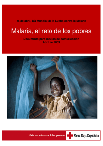 Malaria, el reto de los pobres