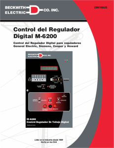 Control del Regulador Digital M-6200
