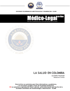 la salud en colombia - Revista Medico Legal