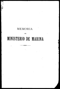 Page 1 MEMORIA MINISTERIO DE MARINA Page 2 N/IEC N/IORIA l