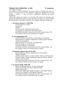 TRABAJO DE LITERATURA 4º ESO 3ª evaluación
