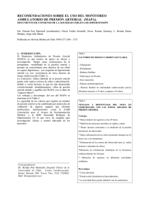 recomendaciones sobre el uso del monitoreo ambulatorio