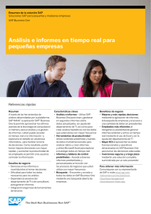 Análisis e informes en tiempo real para pequeñas empresas