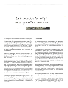 La innovación tecnológica en la agricultura mexicana