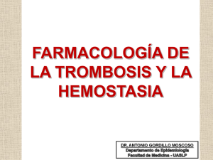 farmacologia de la trombosis 2010