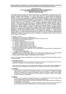 Acta Nº 003-2014-CU 17.01-SO - Universidad Nacional del Callao.