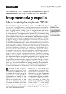 Iraq: memoria y expolio