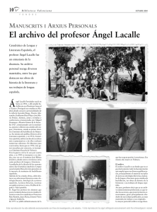 El archivo del profesor Ángel Lacalle
