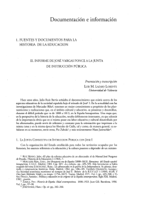 El informe de José Vargas Ponce a la Junta de Instrucción