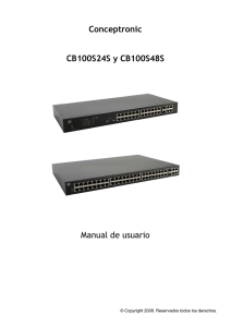 Conceptronic CB100S24S y CB100S48S Manual de usuario