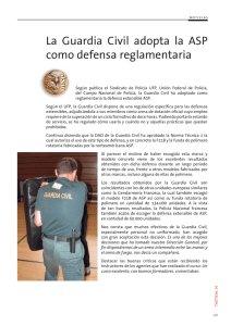 La Guardia Civil adopta la ASP como defensa reglamentaria