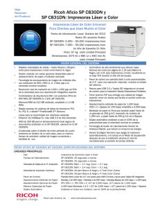 Ricoh Aficio SP C830DN y SP C831DN: Impresoras Láser a Color