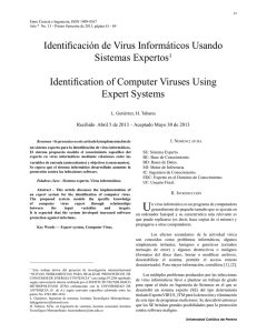 Identificación de Virus Informáticos Usando Sistemas Expertos1