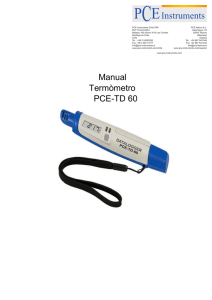 Manual Termòmetro PCE-TD 60
