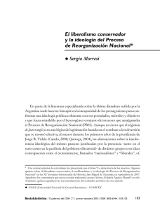 El liberalismo conservador y la ideologia del Proceso de