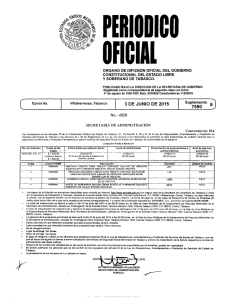 3 de junio de 2015 7590 - Gobierno del Estado de Tabasco