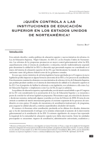 ¿quién controla a las instituciones de educación superior en los