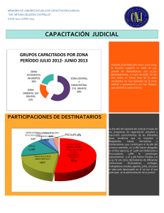 Estadísticas ECJ 2012-2013 - Consejo Nacional de la Judicatura