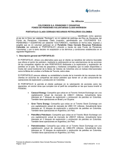 No. Afiliación COLFONDOS SA PENSIONES Y CESANTIAS FONDO
