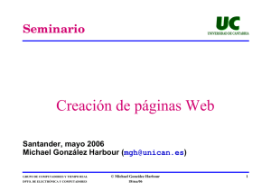 Creación de páginas Web
