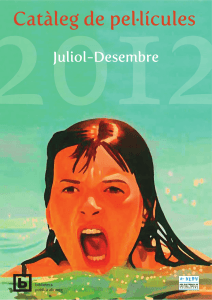 Catàleg de Cine Juliol - Desembre 2012