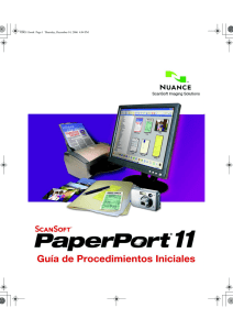 PaperPort 11 Guía de Procedimientos Iniciales