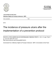 The incidence of pressure ulcers after the implementation of a
