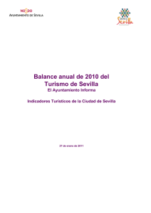Balance anual de 2010 del Turismo de Sevilla