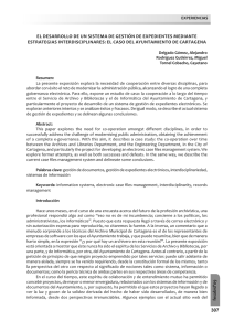 El desarrollo de un sistema de gestión de expedientes