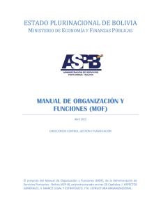 manual de organización y funciones (mof) - ASP-B