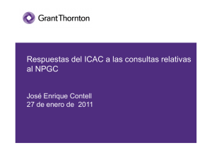 Respuestas del ICAC a las consultas relativas al NPGC