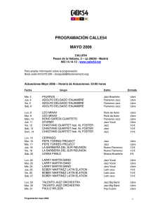 programación calle54 mayo 2006