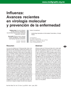 Influenza: Avances recientes en virología